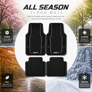 Tapis de sol de voiture en caoutchouc robuste, imperméables, toutes saisons, sur mesure, avec dos antidérapant - Product Image 4