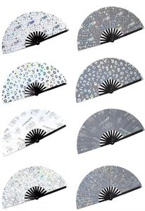 Éventail en bambou Guansen en gros, grand éventail chinois pour la danse Kung Fu avec décoration peinte, modèle de peinture chinoise, souvenir - Product Image 4