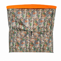 Abri de chasse camouflage orange personnalisable, vision à 270/360 degrés, imperméable, coupe-vent, tente de camping portable pour l'extérieur