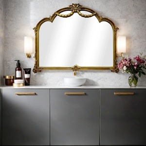 Tùy chỉnh sang trọng PU khung tường gương cho phòng ăn và phòng khách trang trí tường thanh lịch cho nhà - Product Image 2