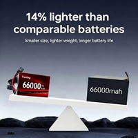 Batterie Lipo HV haute densité 66Ah 66000mAh 6S 12S 16S pour avion, Pack de batteries Lithium-Ion 6S 12S 14S 18S 24S 66000L