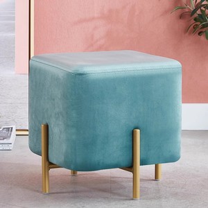 Hot Sale Nail Furniture Pedicure <b>Stool</b> for Person <b>Working</b> with Pedicure Sit and Meet Customer Luxury Golden Legs for Nail Bar - Product Image 5