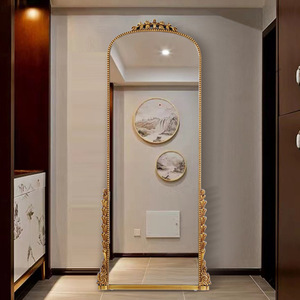 <span class=keywords><strong>Espejo</strong></span> <span class=keywords><strong>de</strong></span> Pared <span class=keywords><strong>de</strong></span> Lujo <span class=keywords><strong>de</strong></span> Fácil Instalación, <span class=keywords><strong>Marco</strong></span> <span class=keywords><strong>de</strong></span> PU Tallado en Imitación Oro, <span class=keywords><strong>Espejo</strong></span> Decorativo Ligero para Sala <span class=keywords><strong>de</strong></span> Estar y Proyectos Hoteleros - Product Image 5