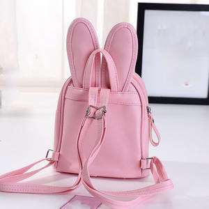 女の子のかわいい漫画ウサギハンドバッグ、スパンコールグリッタースクールバッグ、屋外幼稚園リュックサック - Product Image 6