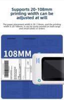 Printer termal 4 inci, Printer Label termal dengan Usb Wifi, Printer Label koneksi termal