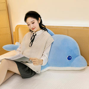 Almohada de Peluche de Delfín Gigante y Adorable, Súper Suave, para Aliviar el Estrés, Animal de Peluche para Dormir en el Dormitorio, Cojín Unisex para Bebés y Niños - Product Image 4