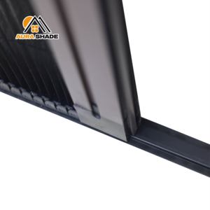 Puerta Mosquitera Retráctil Plegable sin Rieles con Combinación <span class=keywords><strong>de</strong></span> Malla <span class=keywords><strong>de</strong></span> <span class=keywords><strong>Panal</strong></span> y Plisada para Prevención <span class=keywords><strong>de</strong></span> Insectos y Sombreado, Marco <span class=keywords><strong>de</strong></span> Aluminio - Product Image 5