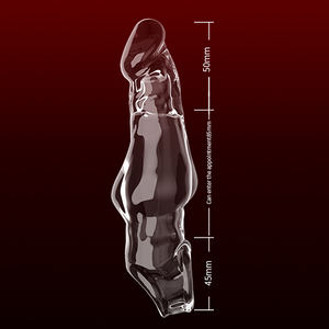 Anneau de pénis en cristal transparent avec épines, extenseur de pénis pour adultes - Product Image 4