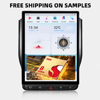 Écran de lecteur DVD radio Android 13 de 12,1 pouces pour Dodge Ram 1500 2500 2019-2023 QLED Style Tesla CarPlay sans fil DSP Unité principale