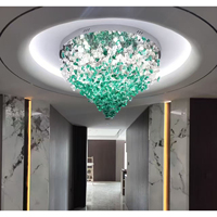 Lustre en cristal rectangulaire personnalisé, éclairage de plafond nordique, lustre pour salon, luminaires de conception personnalisée