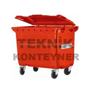 660 Liter Plastic Waste Dustbin Trashbin Container Garbage Red Colour dustbin recycling bin garbage can plastic bin