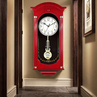 Reloj de Pared de Péndulo Musical de Cuarzo de 24 Pulgadas, Suministro de Fábrica China, con Pantalla de Agujas, Diseño Contemporáneo de Plástico para Sala de Estar