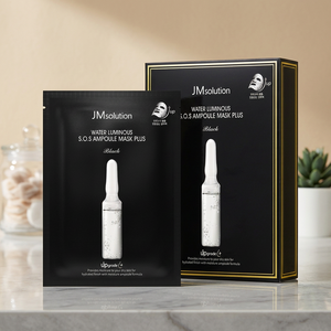 Masque en feuille JMSOLUTION Water Luminoous S.O.S Ampoule, acide hyaluronique hydratant pour tous types de peau, fabriqué en Corée (1 unité = 10 pièces) - Product Image 2