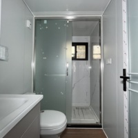 Kit de maison conteneur en acier extensible de 40 pieds, cabine modulaire en kit avec salle de bain intégrée pour usage résidentiel quotidien en villa
