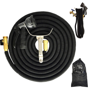 Noir 1/2 Pouces En Plastique Flexible Tuyau <span class=keywords><strong>D</strong></span>'<span class=keywords><strong>arrosage</strong></span> <span class=keywords><strong>Extensible</strong></span> - Product Image 1