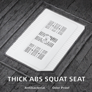 Tapa de inodoro moderna y sencilla, a prueba de olores, de ABS engrosado, con pedal de descarga, para inodoros comerciales. - Product Image 2