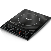 Nouvelle cuisinière à induction noire pour la maison, 2000 W, brûleur unique, cuisinière à induction électrique portable