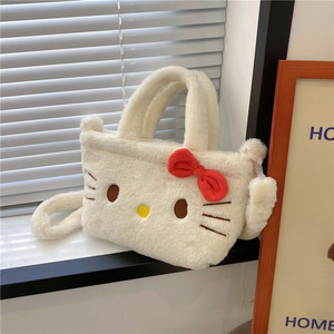 กระเป๋าตุ๊กตาซานริโอ้ 5 แบบ ขนาด 25 ซม. น่ารัก คุโรมิ มายเมโลดี้ ซินนามอโรล กระเป๋าสะพายอนิเมะ น่ารัก เฮลโลคิตตี้ ตุ๊กตาขนนุ่ม - Product Image 6