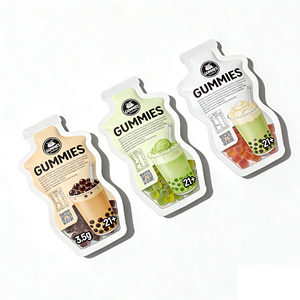 ถุงทรงพิเศษ 3.5 แพ็ค ป้องกันกลิ่น คุณภาพสูง ความหนาแน่นสูง รูปทรงพิเศษ โฮโลแกรมไดคัท สำหรับอาหาร 3.5 ดอกไม้ - Product Image 1