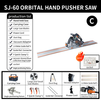 Scie circulaire manuelle de haute précision JZY avec rail de guidage SJ-60, scie à rail sans balais avec rail pour le travail du bois