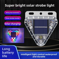 Neue LED Solar-Warnblinkleuchte für Autos und Motorräder – Anti-Heckkollisions-Stopper 12V/24V – Kabellose Anbringung für Breitenmarkierungen