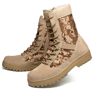 Botas de Desierto DFS26 Personalizadas de Gamuza con Camuflaje, Suela de Goma y Costuras Completas - Product Image 1