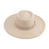 Chapeau Fedora de style rétro européen et américain, nœud papillon, large bord, décontracté, en laine douce, unisexe, pour adultes
