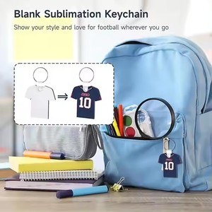 MDF Double-Sided Heat Transfer Football T-<strong>shirt</strong> Key Chains Sublimation Printable Blank Keychains Photo <strong>Frame</strong> - Product Image 4