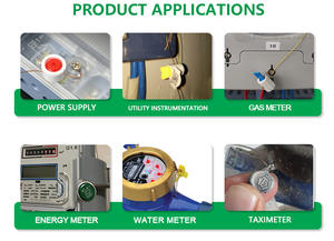 ZL-F027 Sceau inviolable en plastique à tension de fil en acier inoxydable de 16 mm, adapté aux sceaux de sécurité à torsion pour compteurs de gaz - Product Image 5