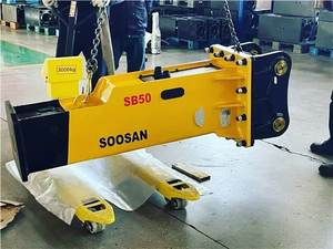 สำหรับเครื่องยนต์/มอเตอร์ไฮดรอลิกเบรกเกอร์แบบเงียบ รุ่น SB50 สำหรับรถขุด 11-16 ตัน รถแบคโฮ รถตักล้อยาง รถตักล้อยางขนาดเล็ก หัวสกัดขนาด 100 มม. รุ่นที่ 1 - Product Image 2