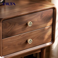 FILTA Perilla de Mueble Patentada de Aleación de Zinc con Acabado de Titanio Dorado Cepillado para Gabinetes y Cajones