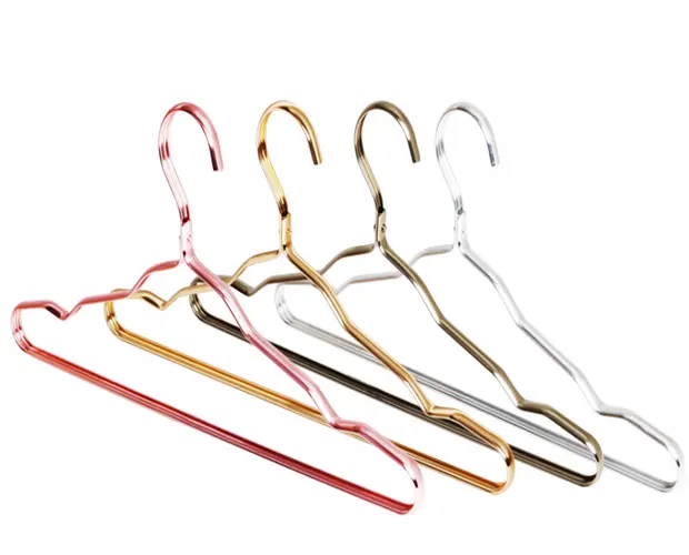 YH-8110 wholesale custom luxury metal aluminum adult pant hanger clothes laundry hangers for cloth