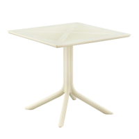 Table en plastique imperméable pour café de jardin extérieur