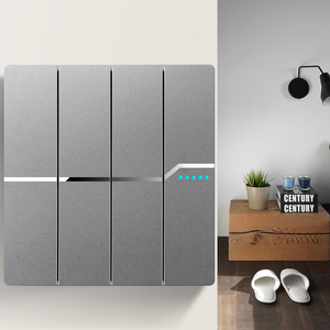 Summao quốc tế tường chuyển đổi ổ cắm Bảng điều khiển màu xám USB 16A điều hòa không khí một lỗ năm lỗ ổ cắm - Product Image 6