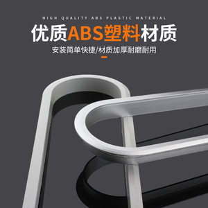 Cache-trou ovale en plastique Ying Sheng noir, accessoire moderne et simple pour la gestion des câbles de bureau - Product Image 4