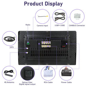 Autoradio 4G + 64G pour <span class=keywords><strong>Toyota</strong></span> Vios <span class=keywords><strong>Yaris</strong></span> <span class=keywords><strong>2018</strong></span> Android 12 GPS Navigation QLED Écran Voiture Audio Stere Multimédia - Product Image 2