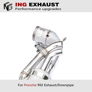 ING scarico in acciaio inox Pors che 992 2019 + 911 992 Carrera 3.0T Turbo S Targe 4S con valvola Catback tubo - Product Image 6