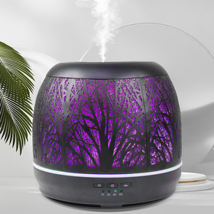 Diffuseurs d'huiles aromatiques au design unique vintage en métal humidificateur à brume fraîche pour huiles essentielles - Product Image 1