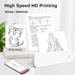 A4 Thermal <b>Printer</b> D210 203DPI 2600mAh Pocket Photo Document Note Tattoo Printing Wireless Bluetooth Inkless Thermal <b>Printer</b> - Product Image 1