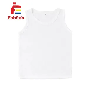 New Arrival Children Clothing Sublimation Sleeveless 100% Polyester Toddler Tank Top Sublimation Blank Tank Tops For Kids