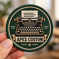 Patchs brodés APEX motif phare, logo personnalisé, haute densité, thermocollants, de marque, conçus en usine