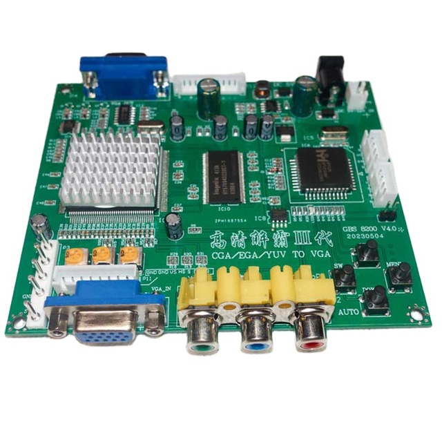 GBS-8200 CGA to VGA Video Converter Board HD9800 V5.2 Arcade Game Parts for Coin Operated Games Converts CGA/EGA/YUV VGA Video