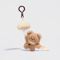 Porte-clés en peluche nuage, animaux en peluche chat, cochon, éléphant, lapin, poupée, porte-clés, pendentif pour sac, poupée en peluche, ours en peluche