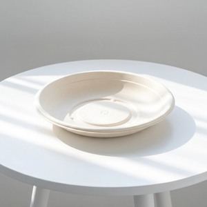 Assiettes jetables robustes en bagasse de canne à sucre, compostables, biodégradables, écologiques, compatibles micro-ondes, pour fêtes, plats à emporter et services de restauration - Product Image 4