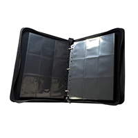 Carpeta MIO Premium de 9 Bolsillos con Cierre Superior de Cuero PU para Tarjetas Coleccionables, para Accesorios de Tarjetas TCG