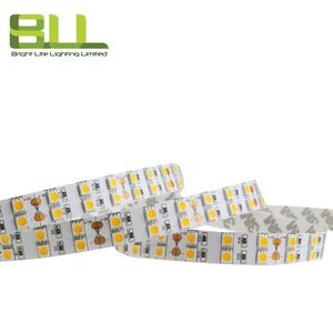 Bande LED double rangée SMD 5050 120leds/m 3000K couleur unique blanc chaud flexible pour l'éclairage de la décoration de Noël - Product Image 4