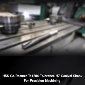รีมเมอร์ HSS Co รุ่น TA1204 ความคลาดเคลื่อน H7 ก้านทรงกรวย สำหรับงานกลึงความแม่นยำสูง - Product Image 3