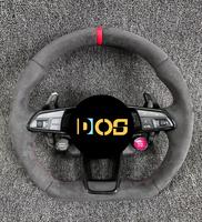 Volant complet en fibre de carbone LED pour Volkswagen Golf 7.5 GTI MK7, VW Polo GTS GTD GTE R, Passat CC R-Line, Jetta