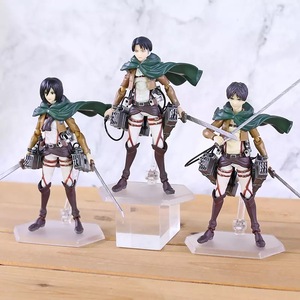 ฟิกเกอร์แอคชั่น PVC ของ <span class=keywords><strong>Levi</strong></span>, Mikasa Ackerman, และ <span class=keywords><strong>Eren</strong></span> yeager จากการโจมตีบนไททัน - Product Image 2