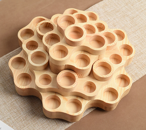 Portabottiglie per olio essenziale in legno 202405 con supporto per espositore da 31 Slot per bottiglie di olio essenziale da 15ml flacone da 10ml - Product Image 5